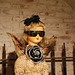 Wicker angel with shades