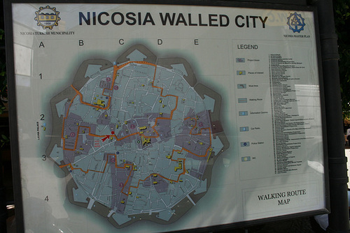 Map Of Lefkosia (Nicosia)