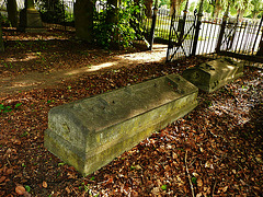 tombs by butterfield, tottenham cemetery, london