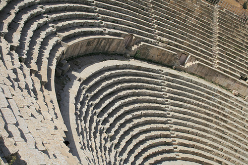 Steps Of The Roman Theatre, Jerash