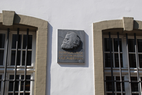 Karl Marx plaque