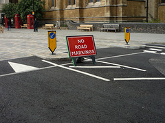 No road markings