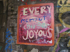 Every moment can be joyous