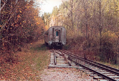 Abandoned train wagon in Keystone, South Dakota
