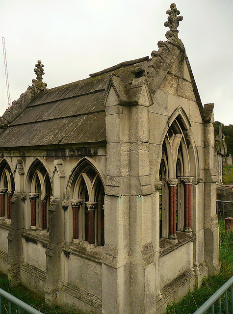 brompton cemetery, earls court,  london,carie mausoleum c19 gothic