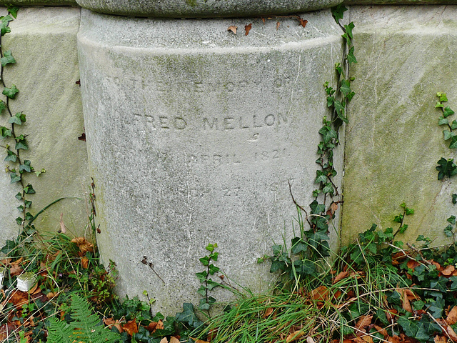 brompton cemetery, earls court,  london,tomb of alfred mellon, 1867, a violinist and conductor