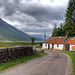 The old farm at Gualachulain, at the end of the Glen Etive track