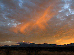 Virga over the Huachuca Mountains