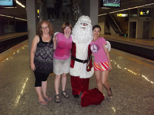 Santa Takes the Metro