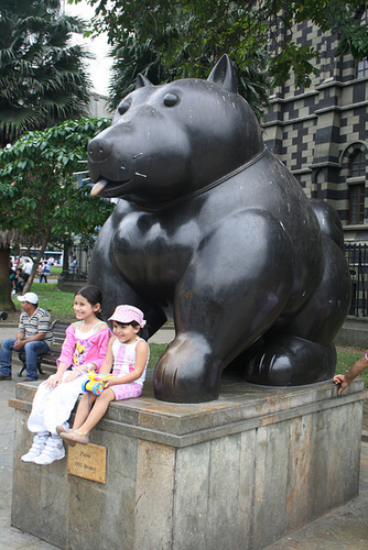 Kids with Botero