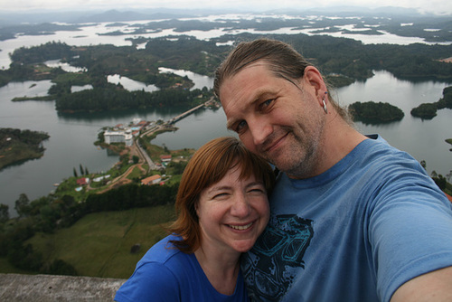 A Couple at the Top of "The Rock"