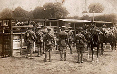 Postcard of Lancers, WW1