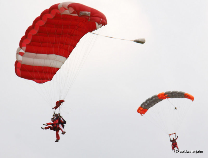 Skydivers in Nowy Targ