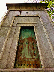 brompton cemetery, london,neo-egyptian courtoy family mausoleum of 1850-2, prob. by avis of putney,