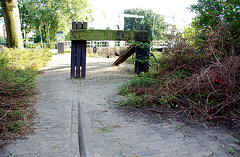 Old railway track in Leiden
