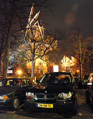 BMW X3 and windmill