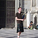 Granada- Plaza Nueva- Man in Kilt with Bagpipes and Red Shoes