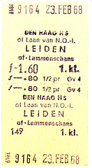 Railway tickets: Old Dutch railway ticket