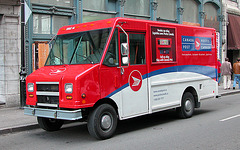 Canadian images: Canadian Post vehicle in Montreal