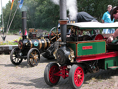 Steam festival in Simpelveld (Limburg): small steamers