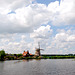 A trip with the steam tug Adelaar: view of the Vecht river