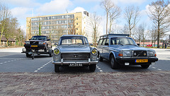 Two Volvos and a Peugeot