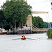 A trip with the steam tug Adelaar: view of the bridge at Nigtevecht