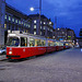 Viennese trams at night