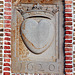 Crowned heart gable stone