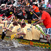 Dragon-boat racing on the Rhine in Leiden
