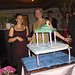 Mascha (R), Sandra (L) and the cake