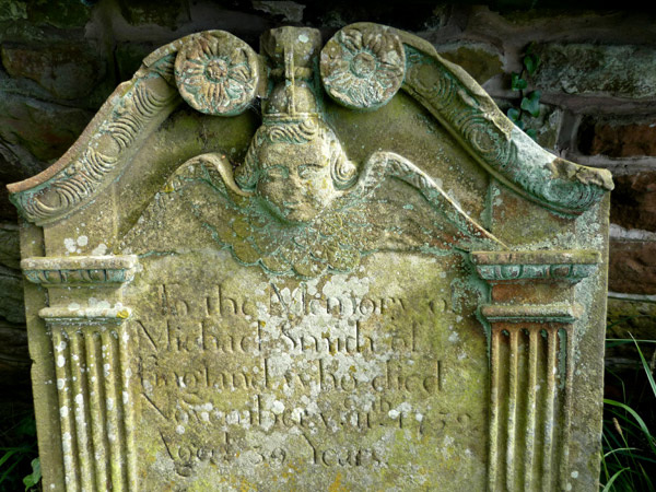 In memory of Michael Smith of England - 1759