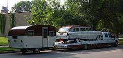 Lincoln and trailer