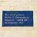 Stone commemorating the birthplace of serial murderess Maria Swanenburg