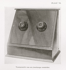 Front view of a two-lamp receiver