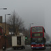 Junction Road in the fog