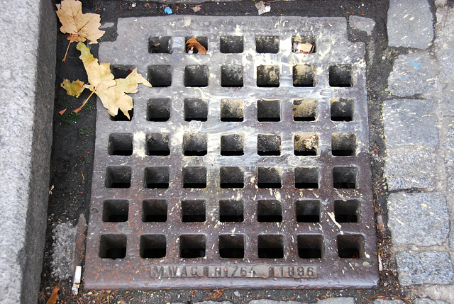 Viennese drain covers: An 1896 drain cover