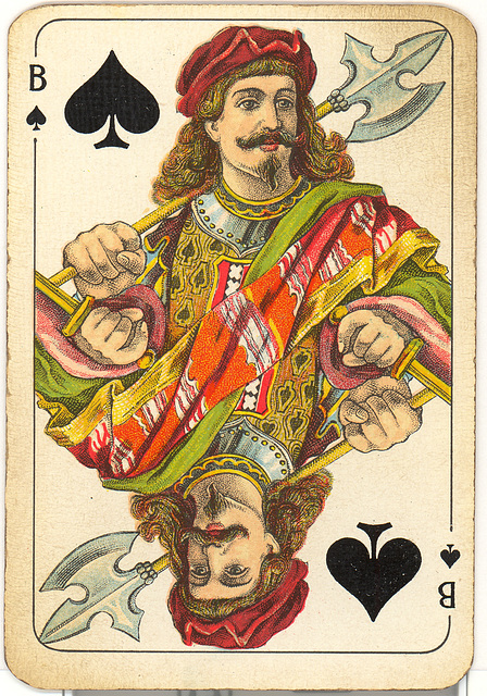 Dutch playing cards from 1920-1927: Jack of Spades