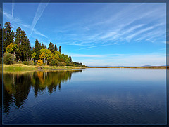 Upper Klamath Lake and Autumn Shoreline