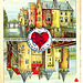 Dutch playing cards from 1920-1927: Ace of Hearts
