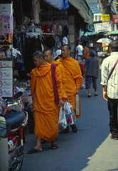 Buddhist Monks Shopping