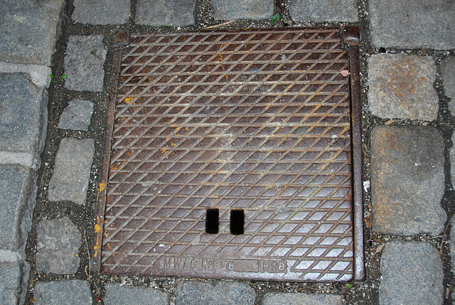 Viennese street covers: 1899 manhole cover