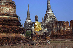 Ayutthaya Ruins with Buddha
