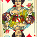 Dutch playing cards from 1920-1927: Queen of Hearts