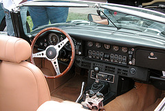 Dashboards at the Oldtimer Day Ruinerwold: Jaguar E-type V12