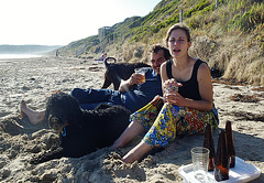 beach picnic with Marie & Denis