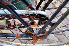 Old Gazelle bike: drum brake