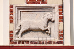 Gable stone of a horse