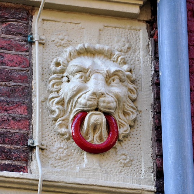 Ornament on the Latijnse School (Grammar School) in Leiden