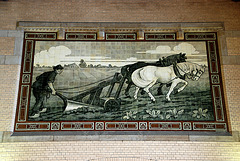 Tile tableau at Haarlem Railway Station